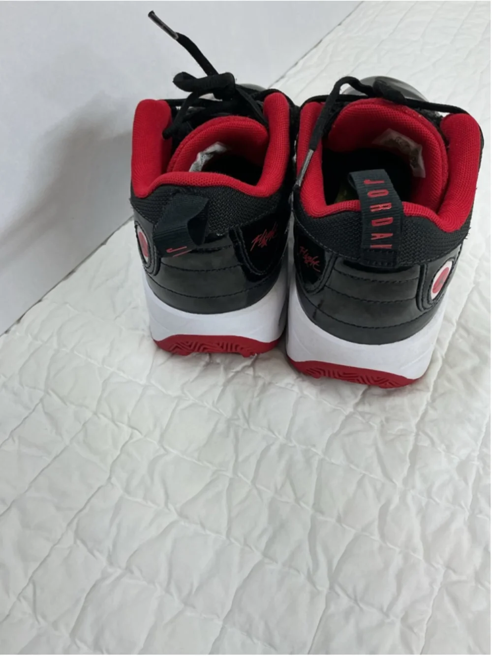 Jordan Kids Black Red Athletic Shoes